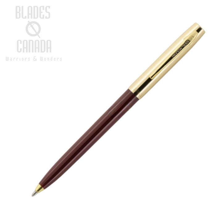 Fisher Space Pen Apollo Pen, Burgundy, Brass Cap, FP000832